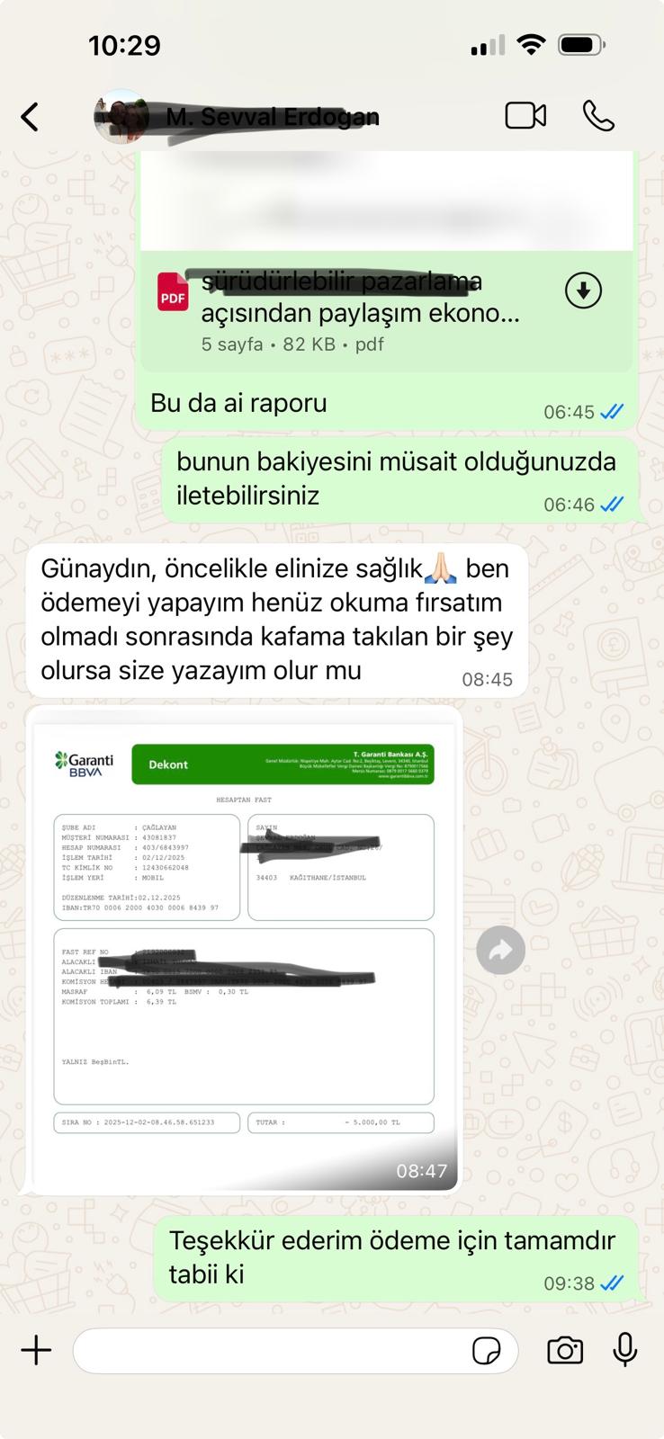 WhatsApp öğrenci geri bildirimi 13