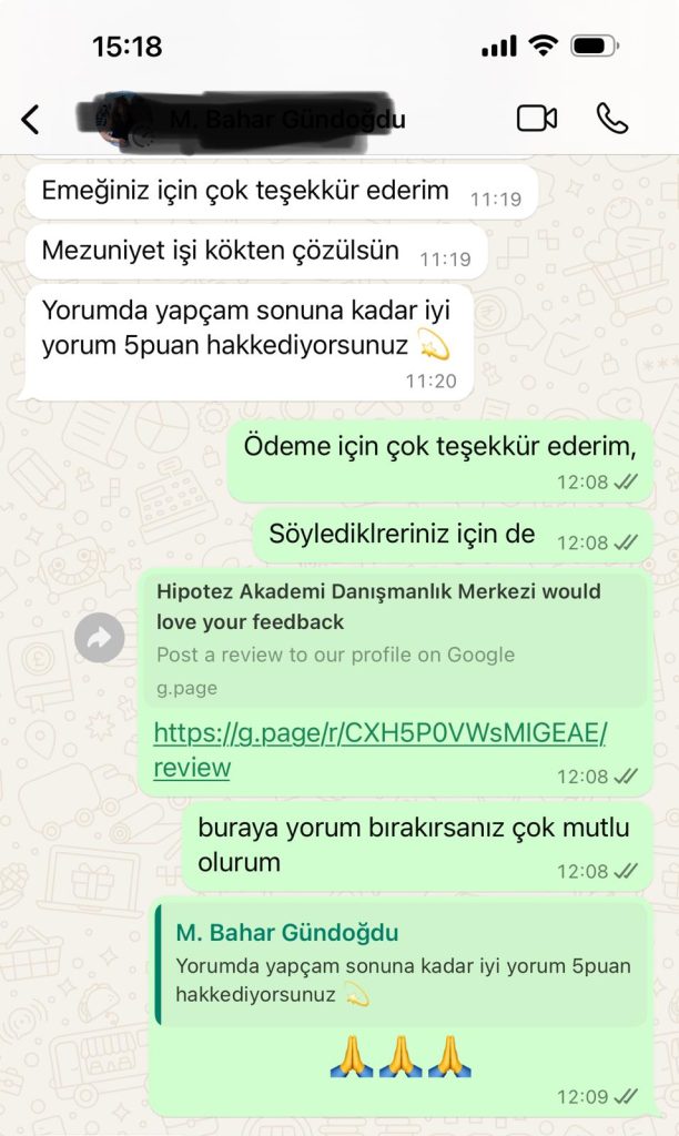 Müşteri geri bildirimi 5
